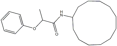 N-cyclododecyl-2-phenoxypropanamide Struktur