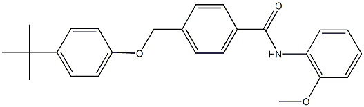 4-[(4-tert-butylphenoxy)methyl]-N-(2-methoxyphenyl)benzamide Struktur