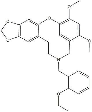 N-[2-(1,3-benzodioxol-5-yl)ethyl]-N-(2-ethoxybenzyl)-N-(2,4,5-trimethoxybenzyl)amine Struktur