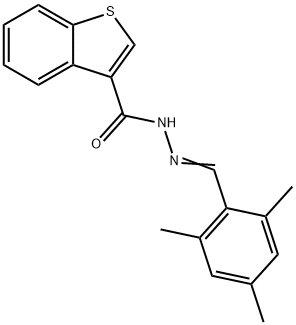 N'-(mesitylmethylene)-1-benzothiophene-3-carbohydrazide Struktur