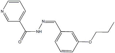 N'-(3-propoxybenzylidene)nicotinohydrazide Struktur