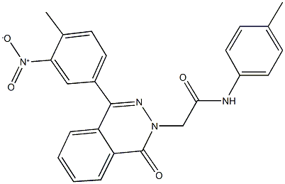 2-(4-{3-nitro-4-methylphenyl}-1-oxophthalazin-2(1H)-yl)-N-(4-methylphenyl)acetamide Struktur