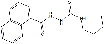 N-butyl-2-(1-naphthoyl)hydrazinecarboxamide Struktur