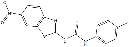 N-{6-nitro-1,3-benzothiazol-2-yl}-N'-(4-methylphenyl)urea Struktur