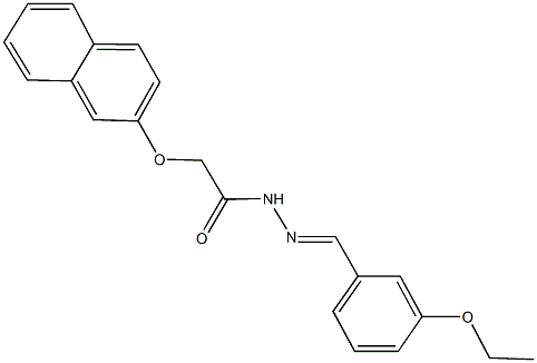 N'-(3-ethoxybenzylidene)-2-(2-naphthyloxy)acetohydrazide Struktur