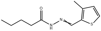 N'-[(3-methyl-2-thienyl)methylene]pentanohydrazide Struktur