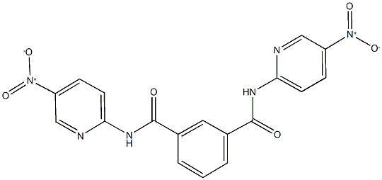 N~1~,N~3~-bis{5-nitro-2-pyridinyl}isophthalamide Struktur