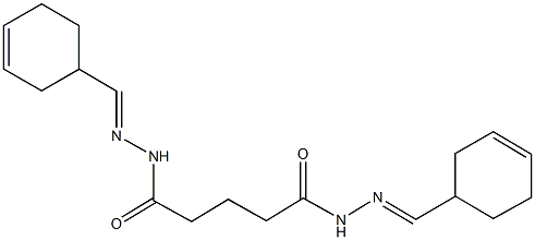 N'~1~,N'~5~-bis(3-cyclohexen-1-ylmethylene)pentanedihydrazide Struktur