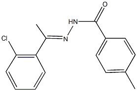 N'-[1-(2-chlorophenyl)ethylidene]-4-methylbenzohydrazide Struktur