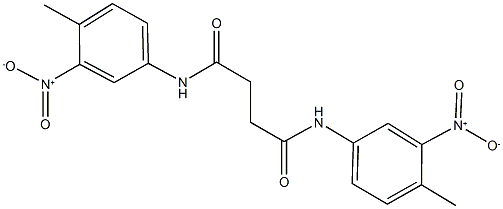 N~1~,N~4~-bis{3-nitro-4-methylphenyl}succinamide Struktur