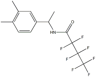 N-[1-(3,4-dimethylphenyl)ethyl]-2,2,3,3,4,4,4-heptafluorobutanamide Struktur