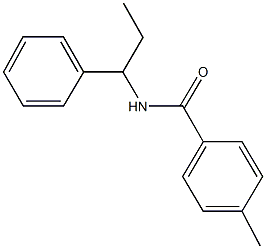 4-methyl-N-(1-phenylpropyl)benzamide Struktur