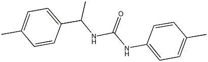 N-(4-methylphenyl)-N'-[1-(4-methylphenyl)ethyl]urea Struktur