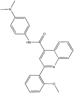 N-[4-(dimethylamino)phenyl]-2-(2-methoxyphenyl)quinoline-4-carboxamide Struktur