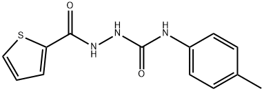 N-(4-methylphenyl)-2-(thien-2-ylcarbonyl)hydrazinecarboxamide Struktur