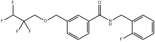 N-(2-fluorobenzyl)-3-[(2,2,3,3-tetrafluoropropoxy)methyl]benzamide Struktur