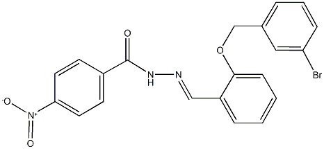 N'-{2-[(3-bromobenzyl)oxy]benzylidene}-4-nitrobenzohydrazide Struktur