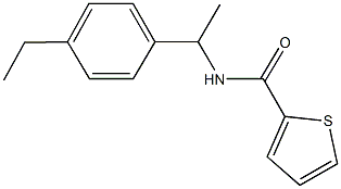 N-[1-(4-ethylphenyl)ethyl]thiophene-2-carboxamide Struktur