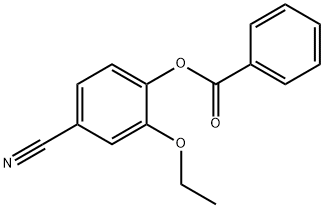 4-cyano-2-ethoxyphenyl benzoate Struktur