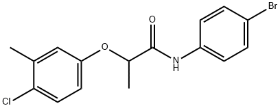 N-(4-bromophenyl)-2-(4-chloro-3-methylphenoxy)propanamide Struktur