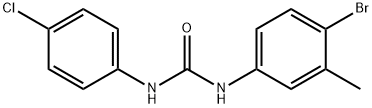 N-(4-bromo-3-methylphenyl)-N'-(4-chlorophenyl)urea Struktur