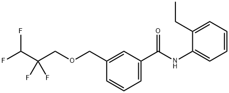 N-(2-ethylphenyl)-3-[(2,2,3,3-tetrafluoropropoxy)methyl]benzamide Struktur