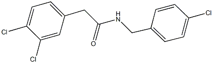 N-(4-chlorobenzyl)-2-(3,4-dichlorophenyl)acetamide Struktur