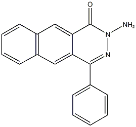 2-amino-4-phenylbenzo[g]phthalazin-1(2H)-one Struktur