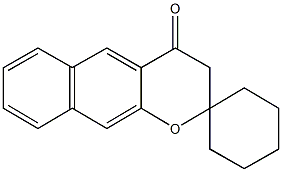 2,3-dihydrospiro(4H-benzo[g]chromene-2,1'-cyclohexane)-4-one Structure