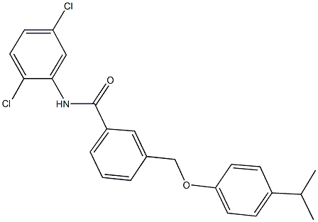 N-(2,5-dichlorophenyl)-3-[(4-isopropylphenoxy)methyl]benzamide Struktur