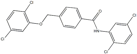 4-[(2,5-dichlorophenoxy)methyl]-N-(2,5-dichlorophenyl)benzamide Struktur