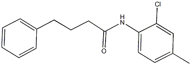 N-(2-chloro-4-methylphenyl)-4-phenylbutanamide Struktur