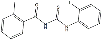 N-(2-iodophenyl)-N'-(2-methylbenzoyl)thiourea Struktur