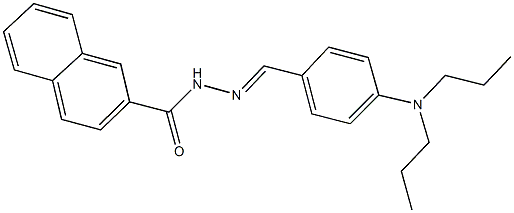 N'-[4-(dipropylamino)benzylidene]-2-naphthohydrazide Struktur