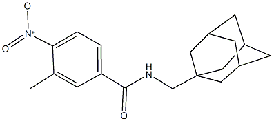 N-(1-adamantylmethyl)-4-nitro-3-methylbenzamide Struktur