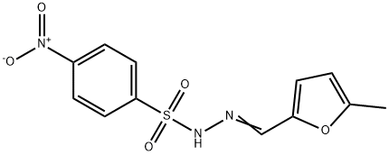 4-nitro-N'-[(5-methyl-2-furyl)methylene]benzenesulfonohydrazide Struktur