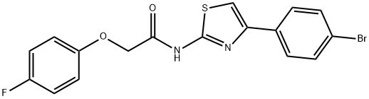 N-[4-(4-bromophenyl)-1,3-thiazol-2-yl]-2-(4-fluorophenoxy)acetamide Struktur