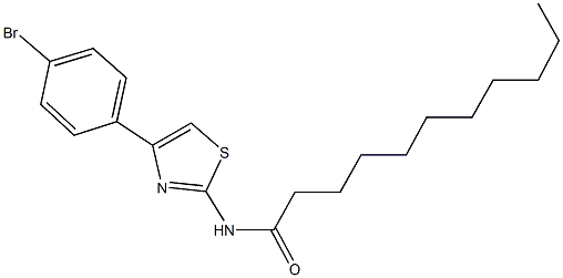 N-[4-(4-bromophenyl)-1,3-thiazol-2-yl]undecanamide Struktur