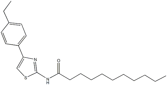 N-[4-(4-ethylphenyl)-1,3-thiazol-2-yl]undecanamide Struktur