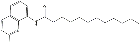 N-(2-methyl-8-quinolinyl)dodecanamide Struktur