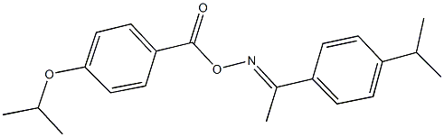 1-(4-isopropylphenyl)ethanone O-(4-isopropoxybenzoyl)oxime Struktur