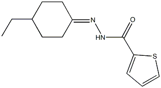 N'-(4-ethylcyclohexylidene)-2-thiophenecarbohydrazide Struktur