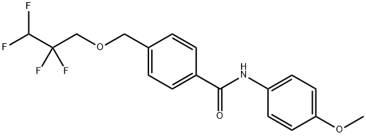 N-(4-methoxyphenyl)-4-[(2,2,3,3-tetrafluoropropoxy)methyl]benzamide Struktur