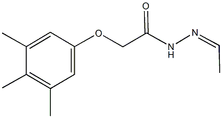 N'-ethylidene-2-(3,4,5-trimethylphenoxy)acetohydrazide Struktur