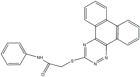 2-(phenanthro[9,10-e][1,2,4]triazin-3-ylsulfanyl)-N-phenylacetamide Struktur