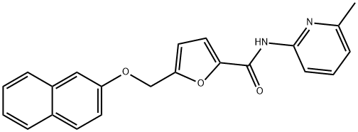 N-(6-methylpyridin-2-yl)-5-[(2-naphthyloxy)methyl]-2-furamide Struktur