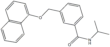 N-isopropyl-3-[(1-naphthyloxy)methyl]benzamide Struktur