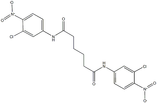 N~1~,N~6~-bis{3-chloro-4-nitrophenyl}hexanediamide Struktur