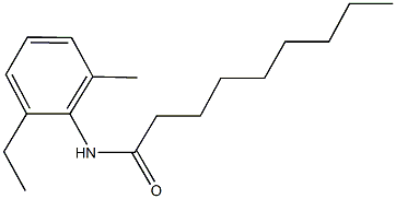 N-(2-ethyl-6-methylphenyl)nonanamide Struktur