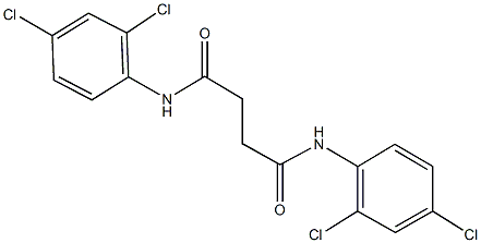 N~1~,N~4~-bis(2,4-dichlorophenyl)succinamide Struktur